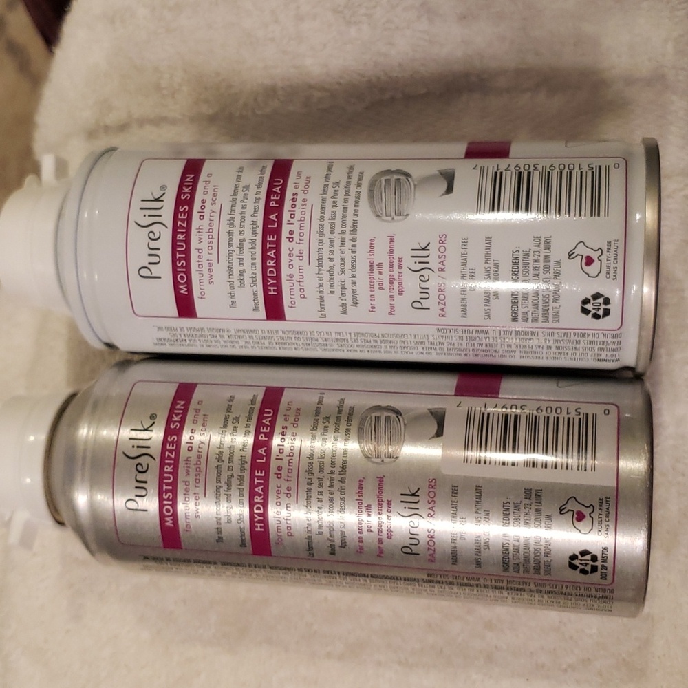 (2) Pure Silk Raspberry Mist Shave Cream. NIB. - Picture 5 of 6